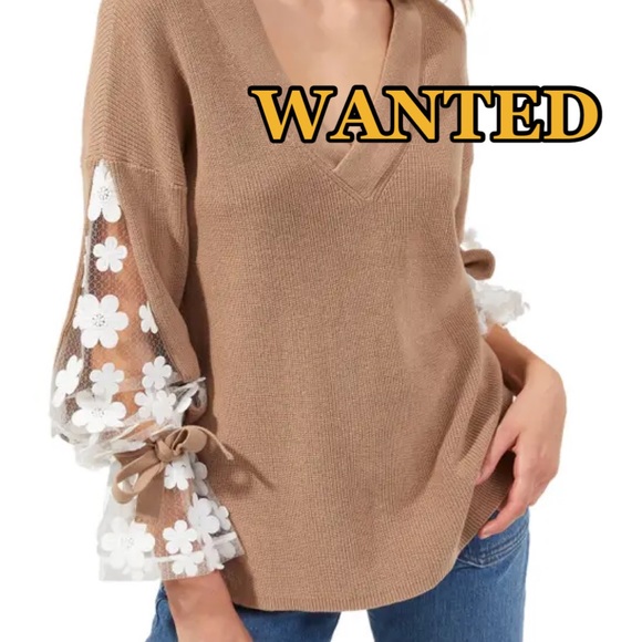 French Connection Sweaters - ISO: French Connection Cabello Floral Sleeve Sweater